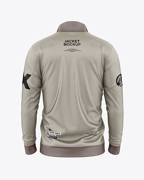 Long Sleeve Track Jacket Mockup - Back View - PSD Mockups