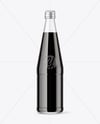 Bottle with Dark Drink Mockup