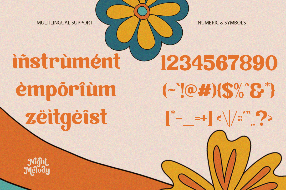 Night Melody - Retro Serif Font