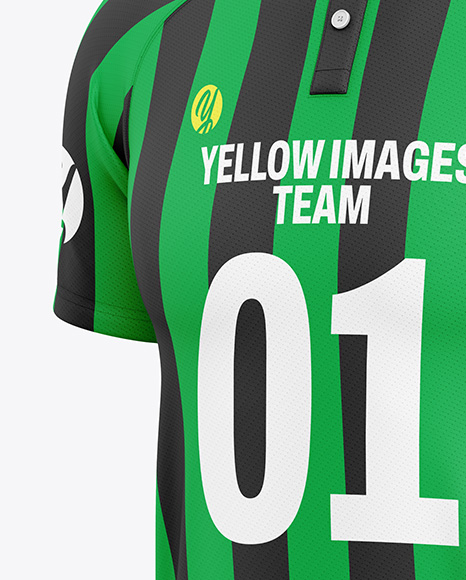 Soccer Jersey Mockup - Half Side View