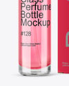 Glass Color Perfume Bottle with Box Mockup