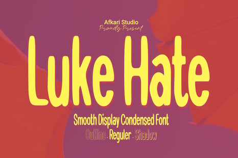Luke Hate - Smooth Display Condensed Font - Fonts