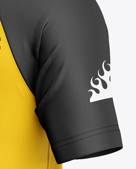 T-Shirt Mockup - Back Half Side View