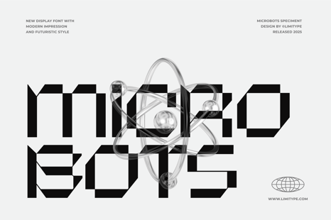 Microbots - Futuristic Font