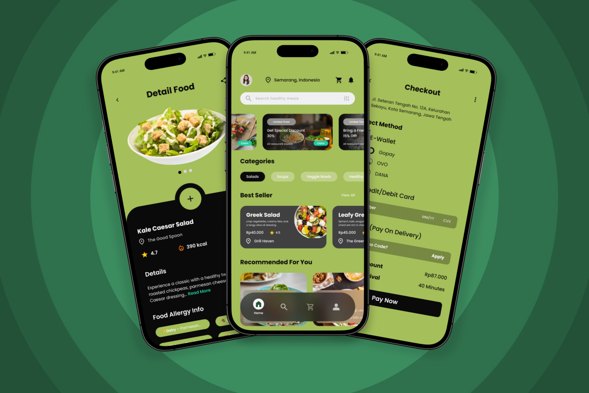 PureBite – Food Delivery App Design Template