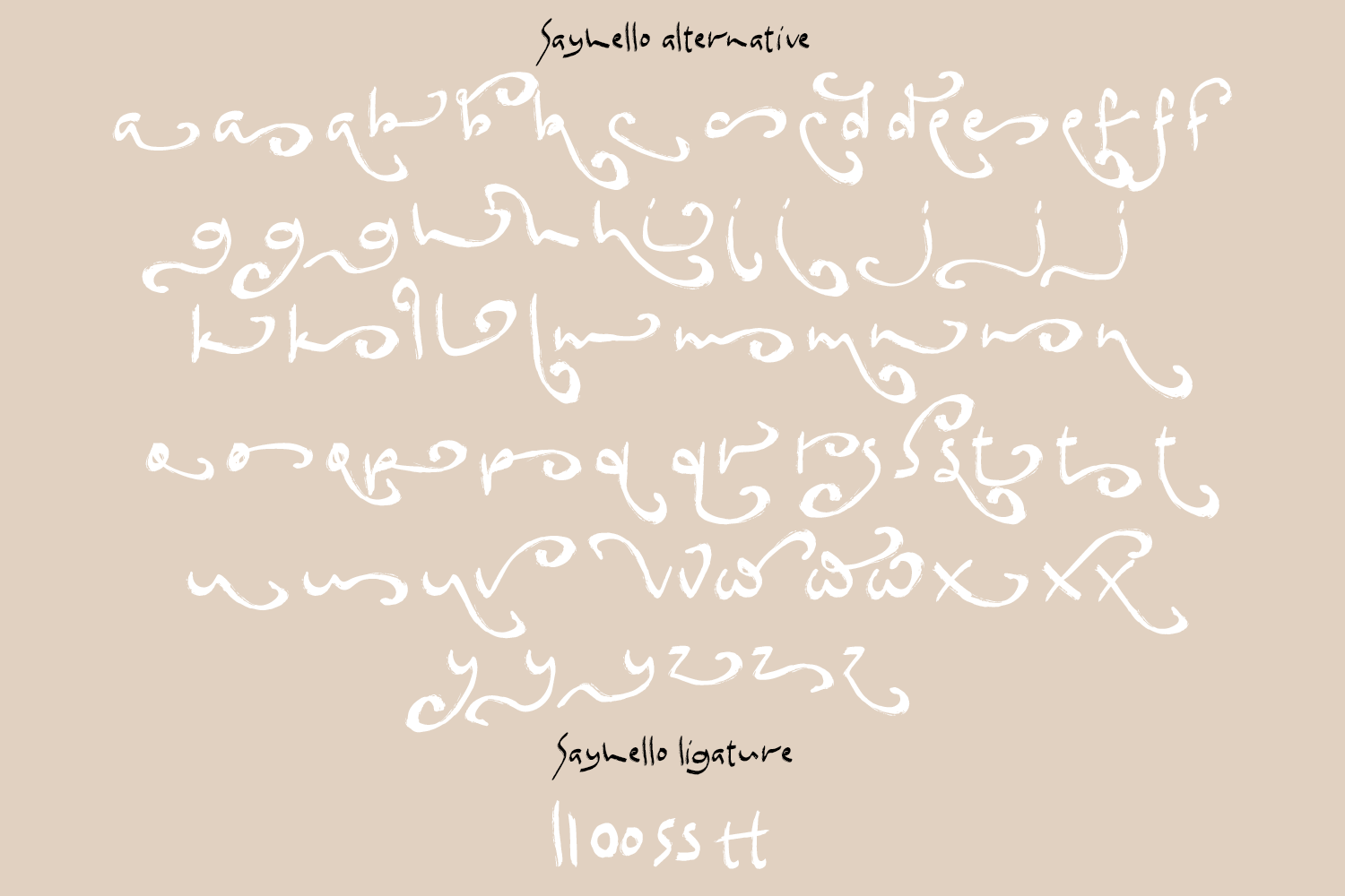 Sayhello Brush Script
