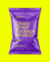 Glossy Snack Package Mockup