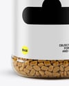 Plastic Jar with Fenugreek Seeds Mockup