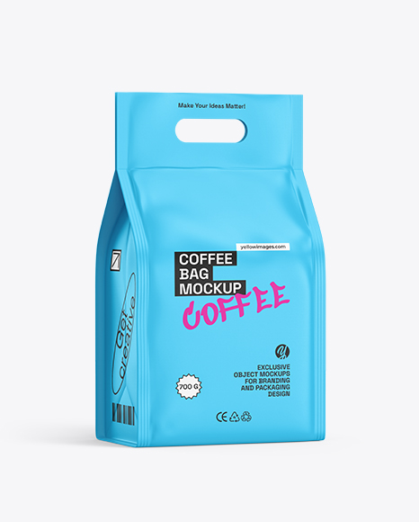 Coffee Bag Mockup – Half Side View - Modern+World+Powerpoint+Presentation+Template