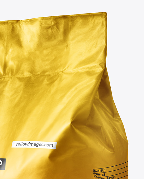 Metallic Bag with Handle Mockup