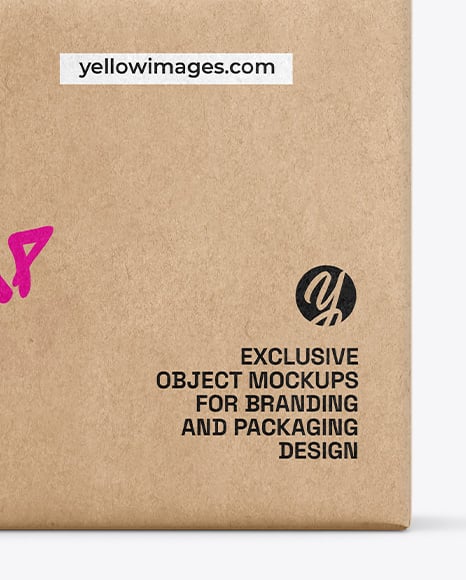 Kraft Paper Soap Bar Mockup – Front View