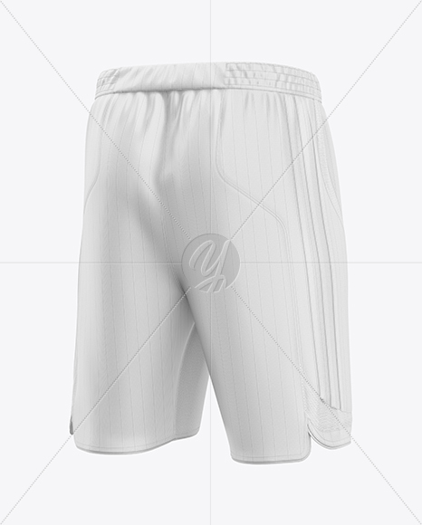 Shorts Mockup – Back Half Side View