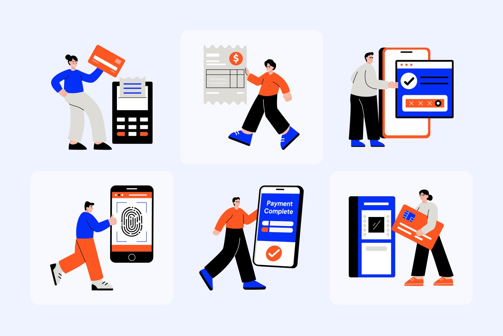 Credit Card Illustration Art Set