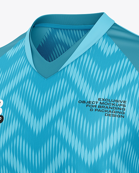 Soccer Jersey Mockup - Half Side View