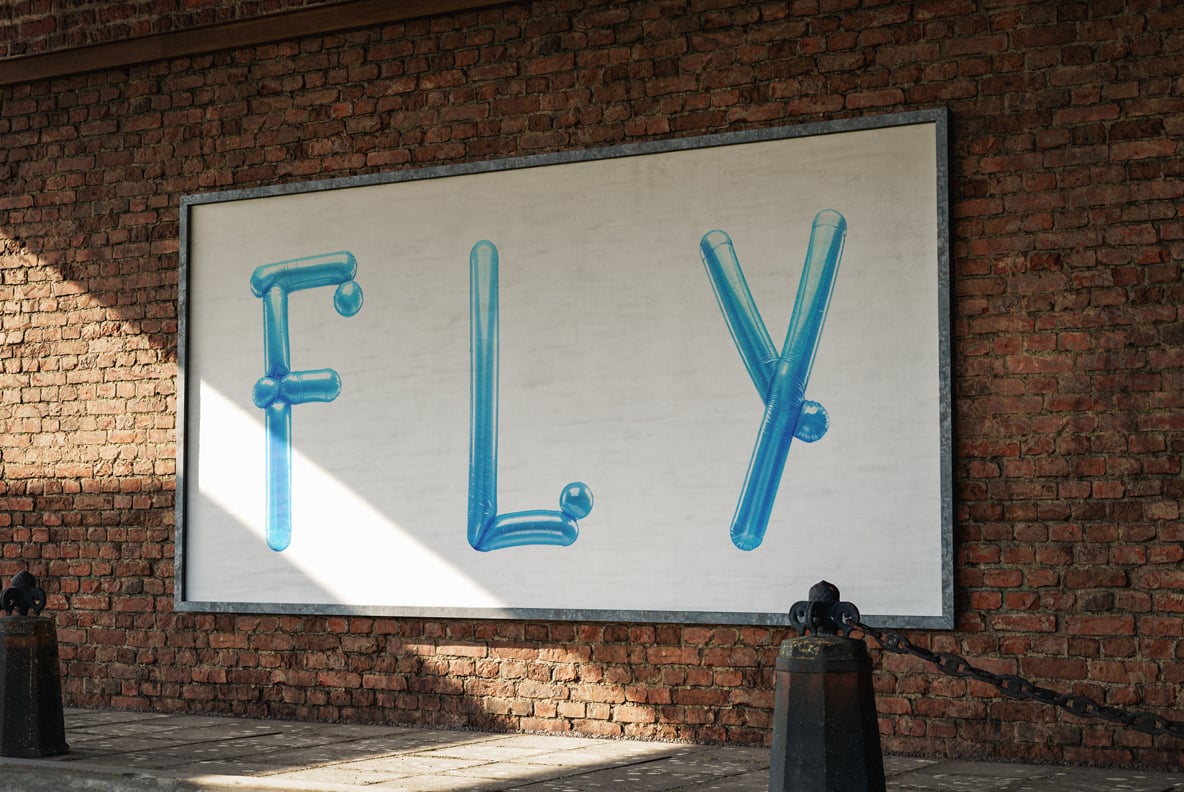 Blue Balloon Font