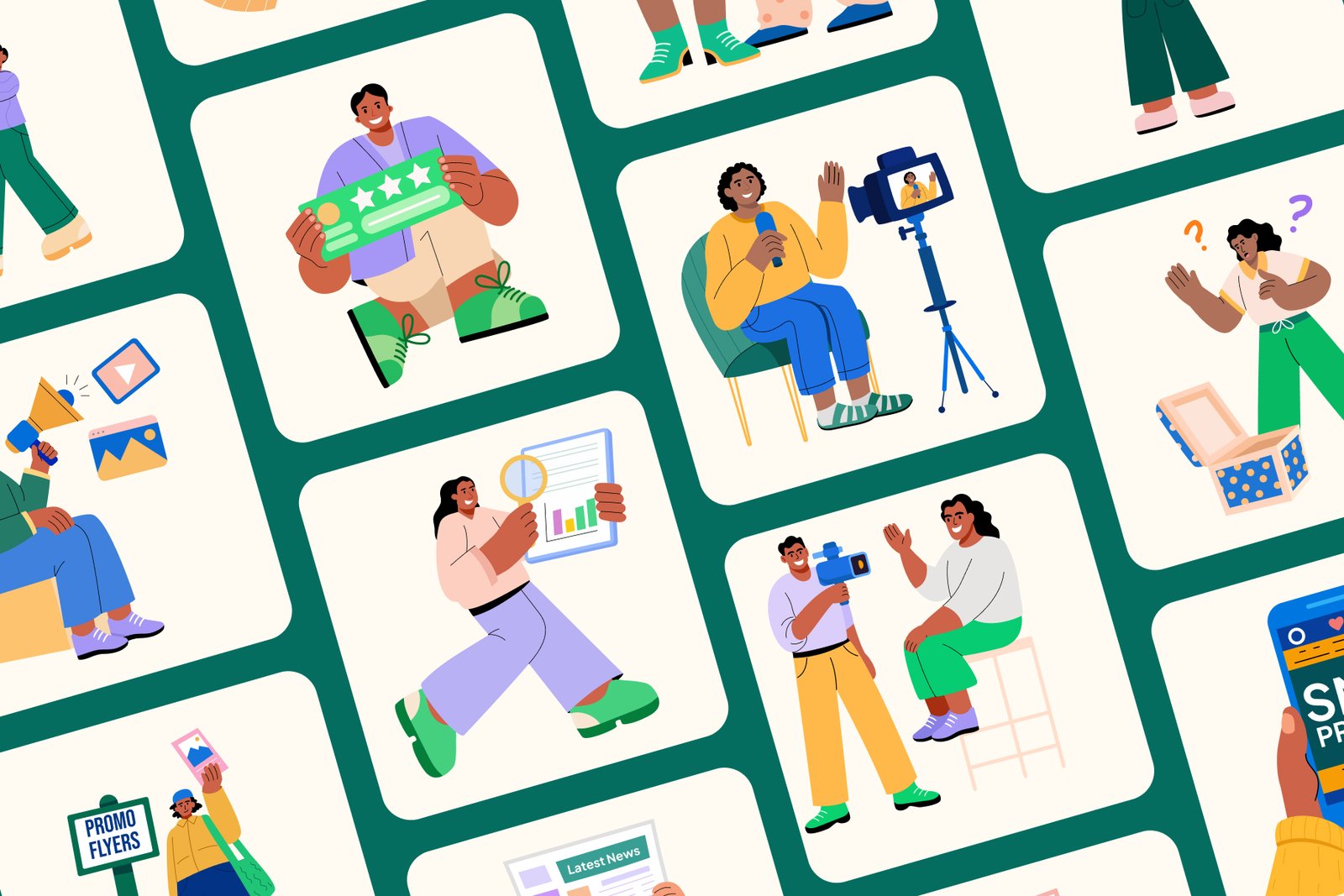 Advertising Illustration Art Set