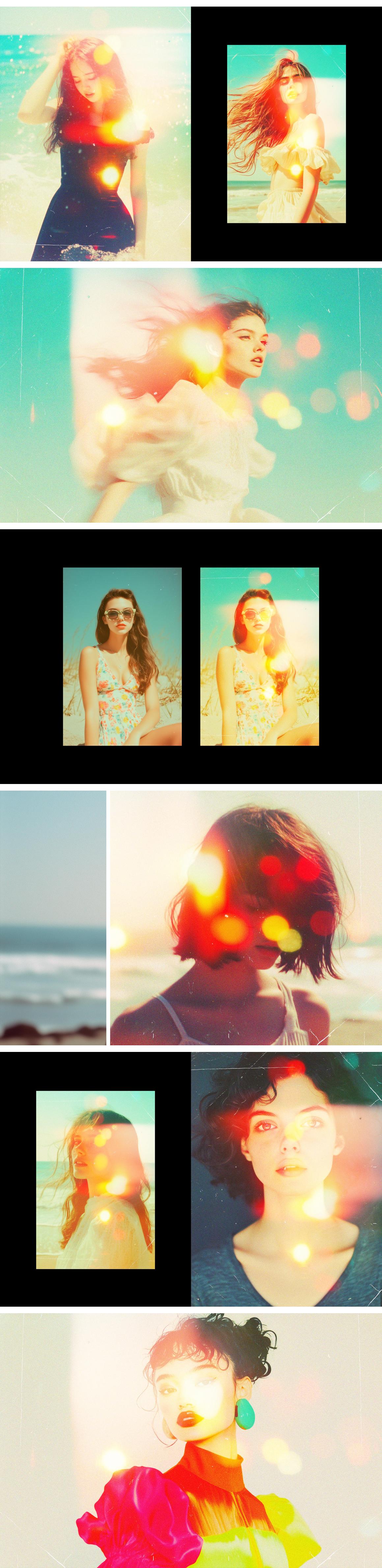 Analogue Light Leak Photo Effect
