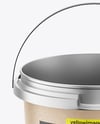 Matte Metallic Bucket Mockup