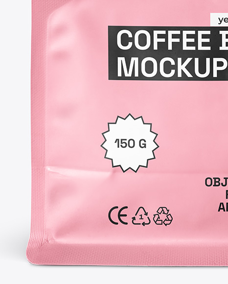 Matte Coffee Bag Mockup