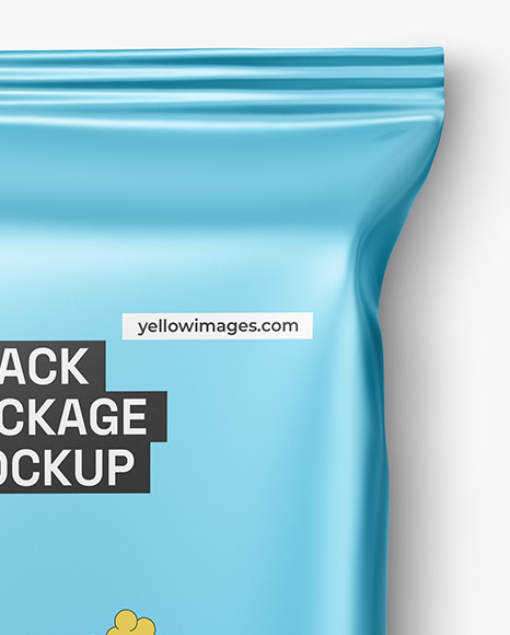 Metallic Snack Package Mockup