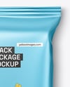 Metallic Snack Package Mockup