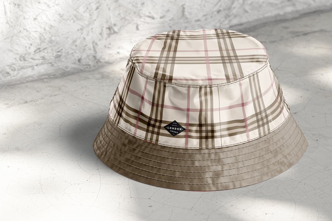 Nylon Bucket Hat Mockups