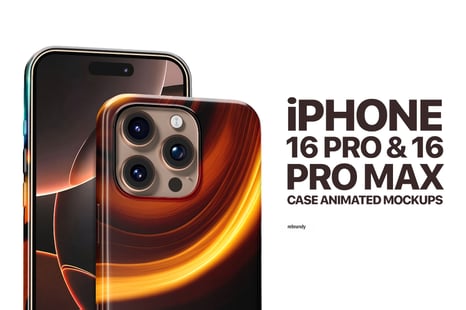 iPhone 16 Pro & 16 Pro Max Case Animated Mockups - Covers