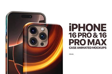 iPhone 16 Pro & 16 Pro Max Case Animated Mockups - Cap