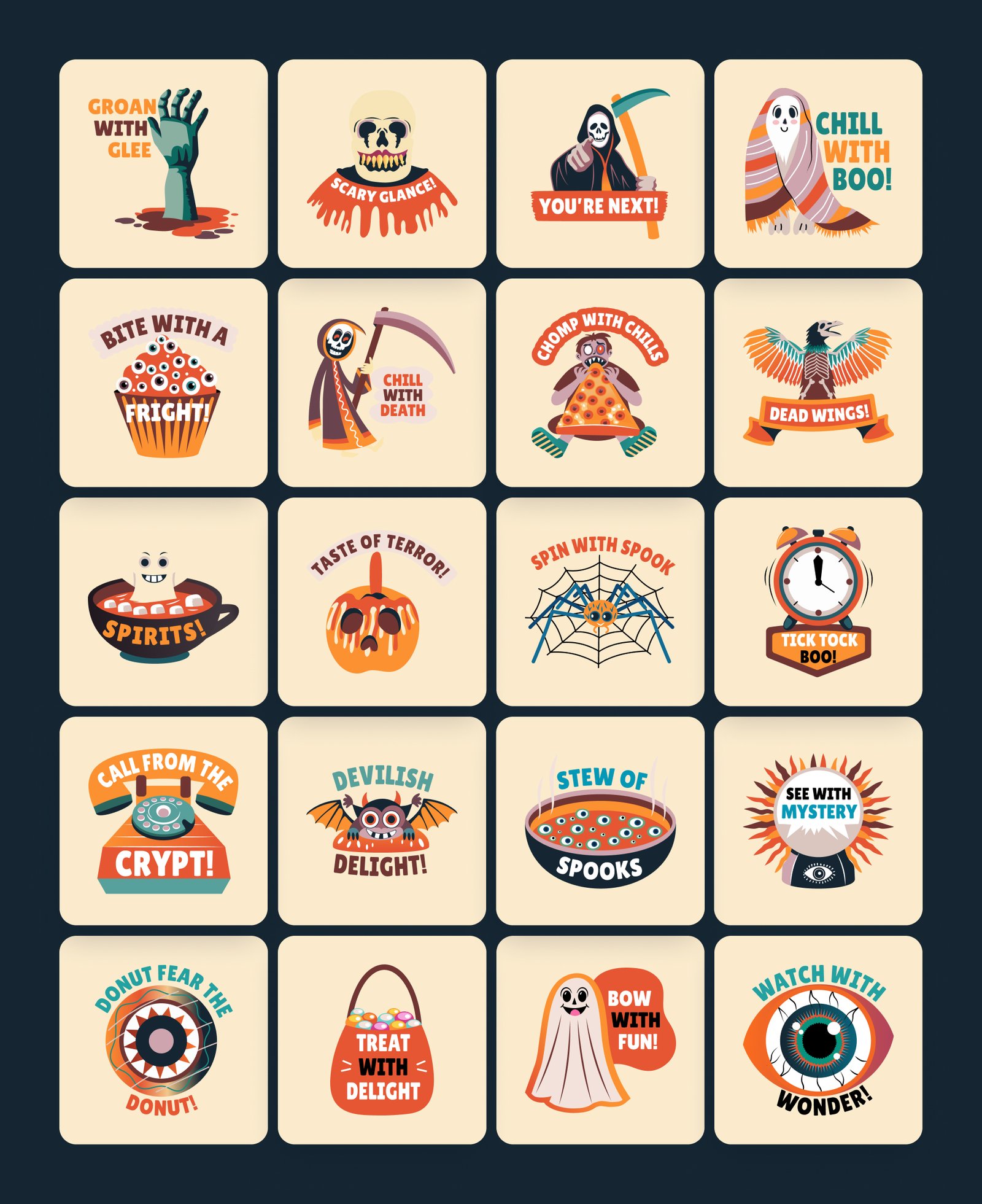 Halloween Stickers Collection