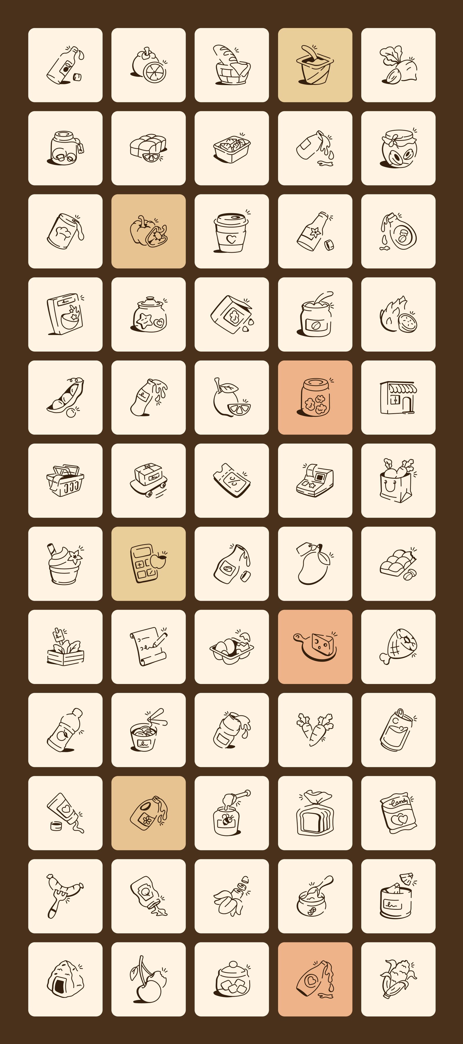 Home and Lifestyle Doodle Icons