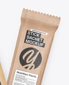 Two Kraft Stick Sachets Mockup