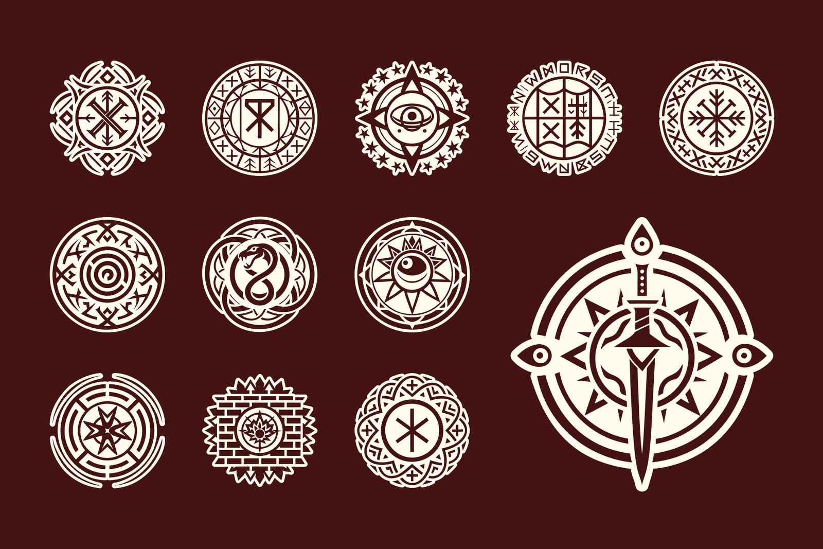 Supernatural Symbols Set