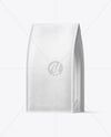 Kraft Coffee Bag Mockup – Half Side View