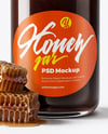 Dark Eucalyptus Honey Jar Mockup