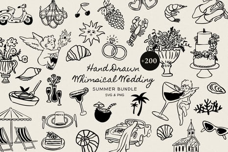 +200 Whimsical Wedding Summer Bundle