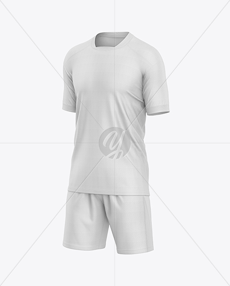Soccer Kit Mockup - Half Side View