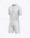 Soccer Kit Mockup - Half Side View