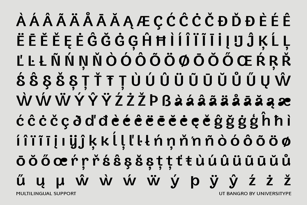 UT Bangro - A Bold Display Font