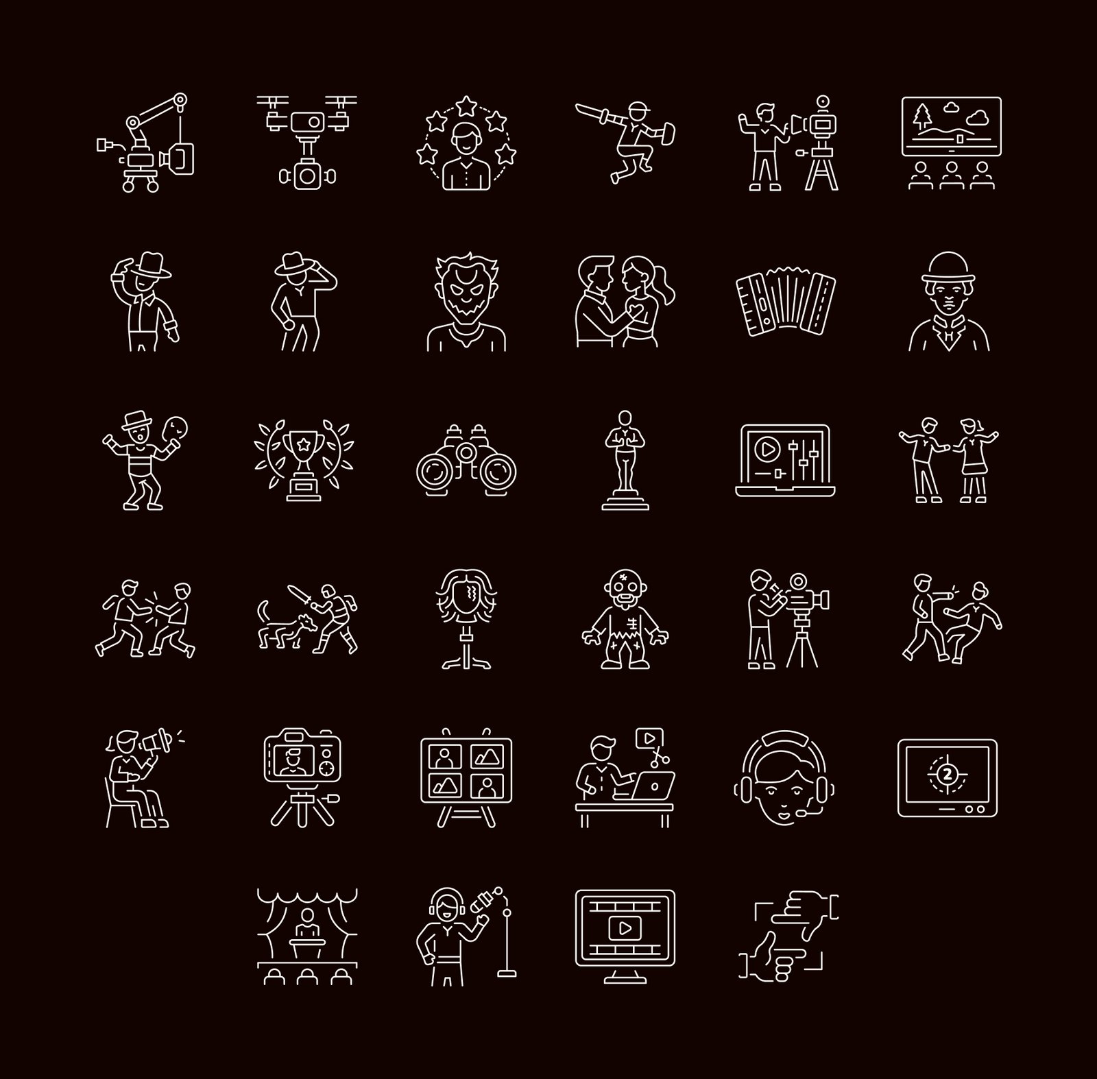 Movie Icon Art Set