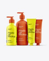 Pump Bottles with Tubes Mockup