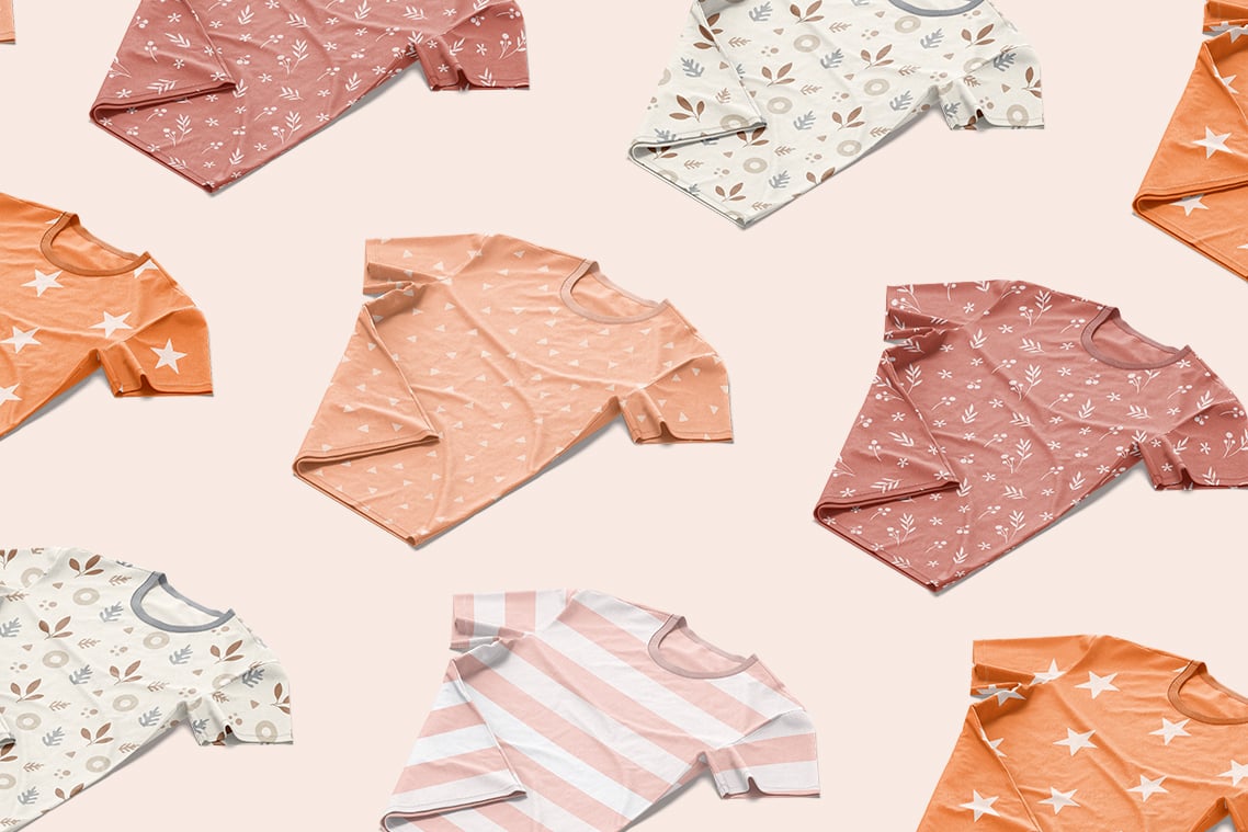 Crumpled T-Shirt Mockup