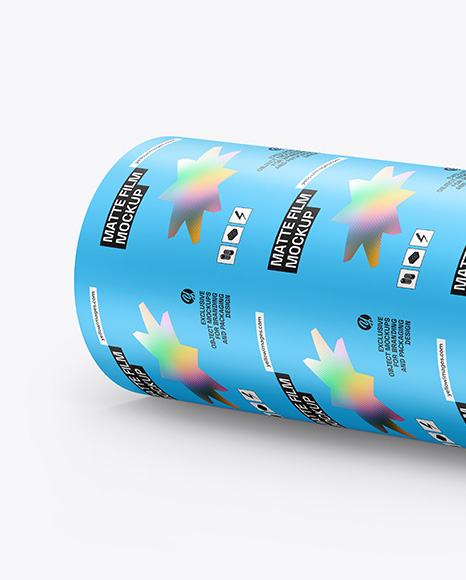 Matte Film Roll Mockup