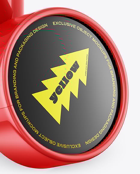 Glossy Paper Tube with Tea Mockup