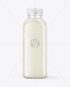 Square Milk Bottle Mockup