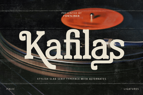 Kafilas - Stylish Slab Serif Font - Magazine font