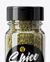 Glass Spice Jar with Oregano Mockup