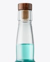 Tall Clear Glass Liquor Bottle Mockup