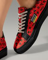Pair of Sneakers on Women's Legs Mockup