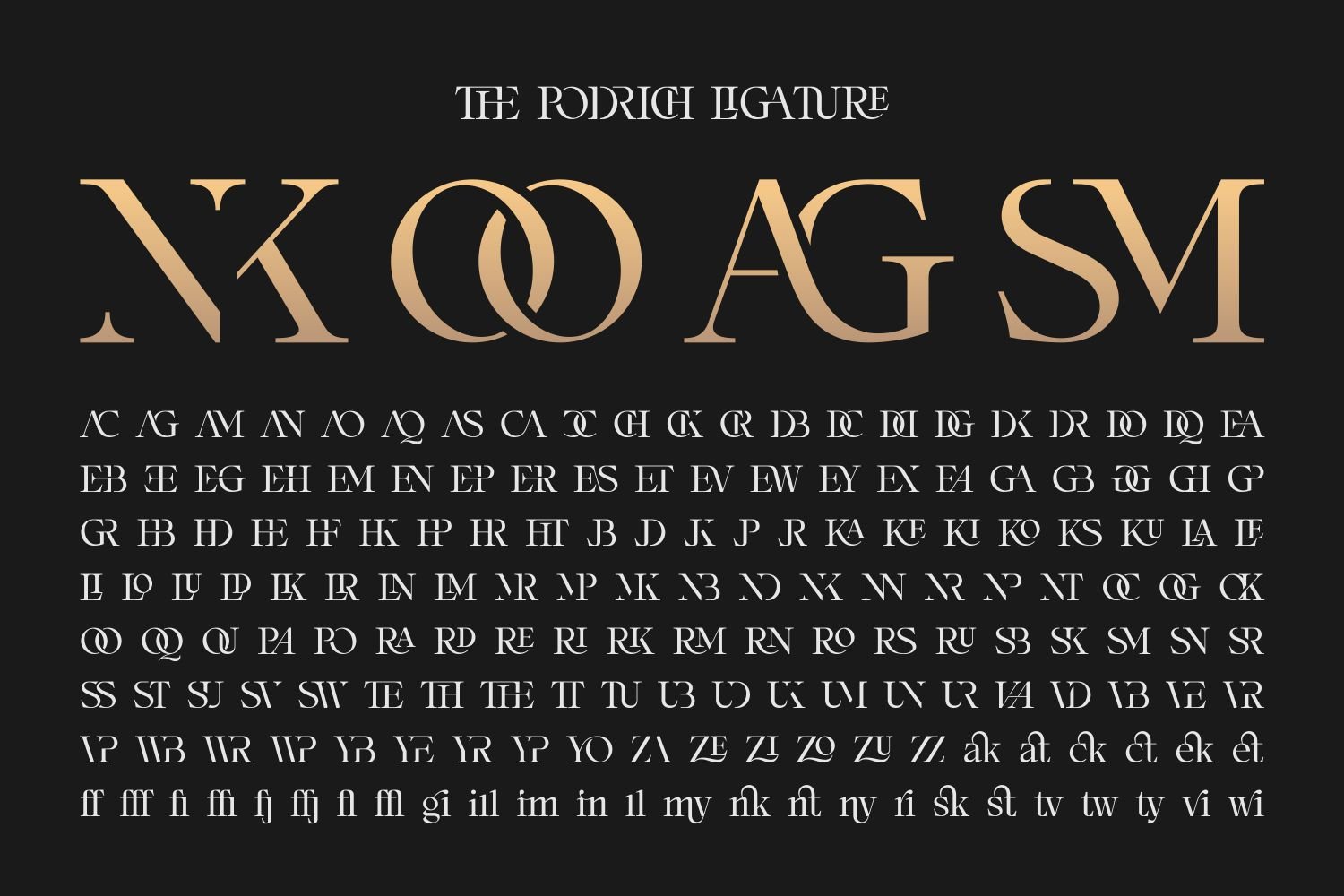 Podrich - Timeless Logo Font