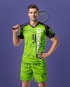 Man Wearing Badminton Uniform Mockup